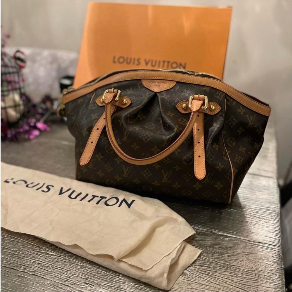 Louis Vuitton Brown Monogram Shoulder Bag with Classic Design
